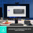 Logitech MX Mechanical Mini Keyboard - Wireless USB - C, Tactile Quiet, Smart Illumination, Multi - Device - Store 42