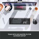 Logitech MX Mechanical Wireless Keyboard - Tactile Low-Profile Keys, Backlit Illumination, Multi-Device