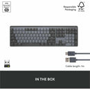 Logitech MX Mechanical Wireless Keyboard - Tactile Low-Profile Keys, Backlit Illumination, Multi-Device