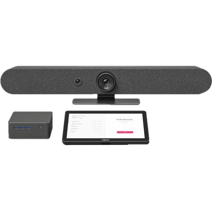Logitech Rally Bar Mini USB Conference Camera - 4K Video, AI-Powered Pan & Tilt, Fast Setup