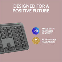 Logitech Signature Slim K950 Wireless Bluetooth Keyboard - Quiet Typing, 3 - Device Switching, Eco - Friendly Design - Store 42