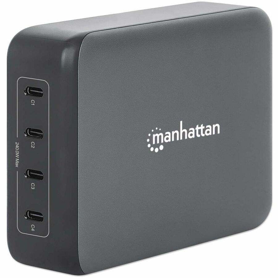 Manhattan 240W 4-Port GaN USB PD Fast Charger - Ultra-Powerful & Compact Design