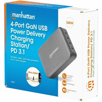 Manhattan 240W 4-Port GaN USB PD Fast Charger - Ultra-Powerful & Compact Design