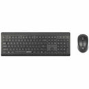 Manhattan MWK7350 Wireless Keyboard and Optical Mouse Combo - 10m Range, 1200 DPI, Plug & Play, Comfort Design
