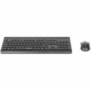 Manhattan MWK7350 Wireless Keyboard and Optical Mouse Combo - 10m Range, 1200 DPI, Plug & Play, Comfort Design