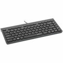 Manhattan Slim Wired USB Mini Keyboard - Compact Design, 12 Multimedia Keys, Comfortable Typing - Store 42