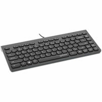 Manhattan Slim Wired USB Mini Keyboard - Compact Design, 12 Multimedia Keys, Comfortable Typing - Store 42