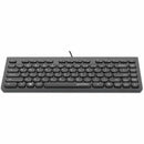 Manhattan Slim Wired USB Mini Keyboard - Compact Design, 12 Multimedia Keys, Comfortable Typing - Store 42