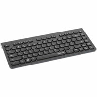 Manhattan Slim Wireless USB Mini Keyboard - 10M Range, Compact Design with Multimedia Keys - Store 42