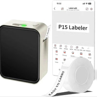 Marklife P15 Mini Portable Thermal Printer - Ink-Free, Compact Labeling Solution for On-The-Go Matcha 3Roll 1550mm United States