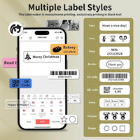 Marklife P15 Mini Portable Thermal Printer - Inkless, Self-Adhesive Labels, Compact Design