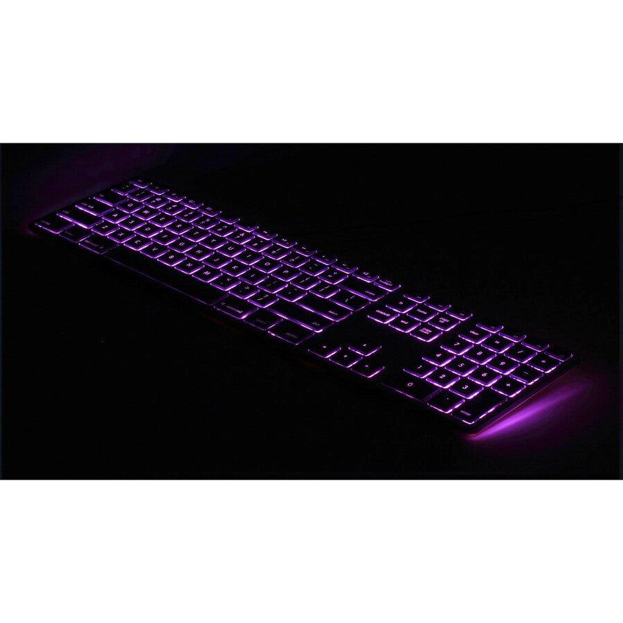 Matias RGB Backlit Wired Aluminum Keyboard for Mac - Space Gray with Color Control Dial - Store 42
