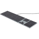 Matias RGB Backlit Wired Aluminum Keyboard for Mac - Space Gray with Color Control Dial - Store 42