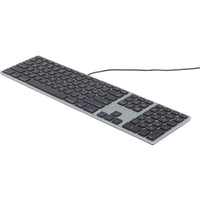 Matias RGB Backlit Wired Aluminum Keyboard for Mac - Space Gray with Color Control Dial - Store 42