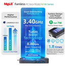 MeLE N100 Mini PC Stick - 8GB RAM, 256GB Storage, 4K HDMI, Fanless Design for Quiet Performance