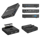 MLLSE M2Pro Mini PC, 8GB RAM, 256GB SSD, Intel J3710, Windows 10, Compact Black Design