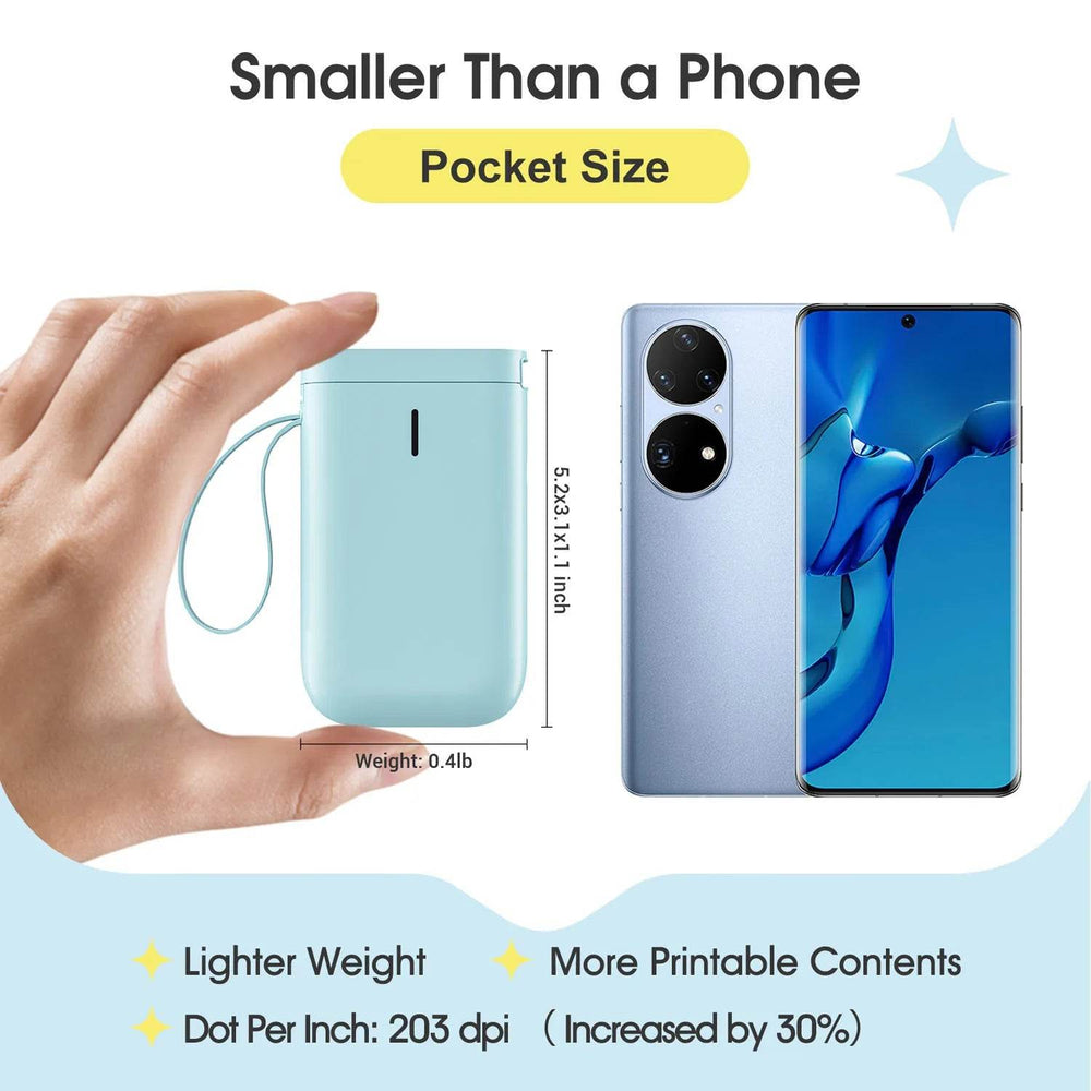 Niimbot D11 Mini Bluetooth Thermal Label Printer - Compact Wireless Label Maker for Home Organization