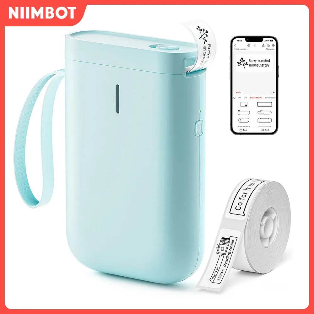 Niimbot D11 Mini Label Maker - Bluetooth Thermal Printer, Ink-Free, Compact Design for Home & Office