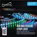 NovaLine 6.5Ft RGB Strip Light - Mood Lighting for Gaming, TV, and Home Decor with Remote Control Default Title