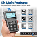 Noyafa NF-488 PoE Ethernet Cable Tester for CAT5e/CAT6/6a with Loop-Back Testing Capability