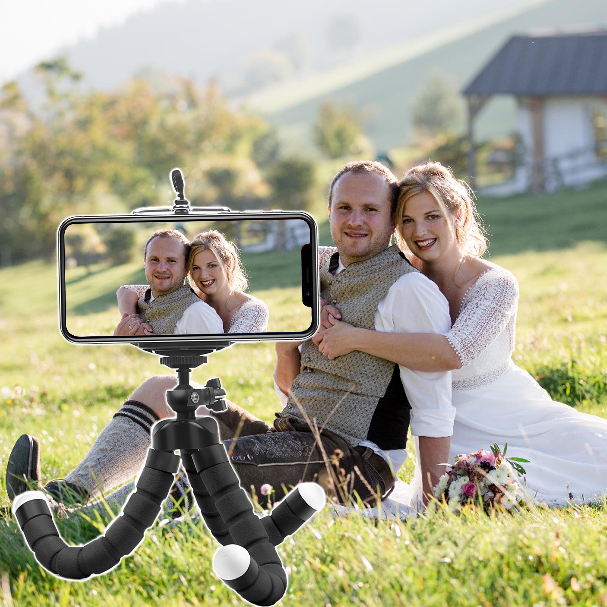 Octopus Tripod - Flexible Adjustable Aluminum Stand for iPhone and Camera - Stable and Versatile