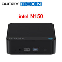OUMAX Intel N150 Mini PC - 16GB RAM, 500GB Storage, Whisper-Quiet Design for Office Use