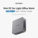 OUMAX Mini PC Intel N100, 16GB RAM, 500GB Storage, Dual 1000M LAN, Quiet Design for Home & Office