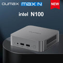 OUMAX Mini PC Intel N100, 16GB RAM, 500GB Storage, Dual 1000M LAN, Quiet Design for Home & Office