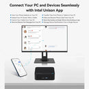 OUMAX Twin Lake N150 Mini PC - 16GB RAM, 500GB Storage, Whisper-Quiet Office Performance