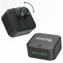 Plugable 40W Dual USB-C Wall Charger - Fast Charge 2 Ports, Low-Profile Design, Smart Power Allocation Default Title