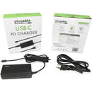Plugable 60W USB-C Laptop Charger PD Fast Charging, Compact Design, Compatible with MacBook, Dell & More