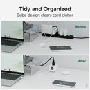 Plugable 67W Triple USB-C Charging Station with 3 Ports & LED Display for Efficient Power Management