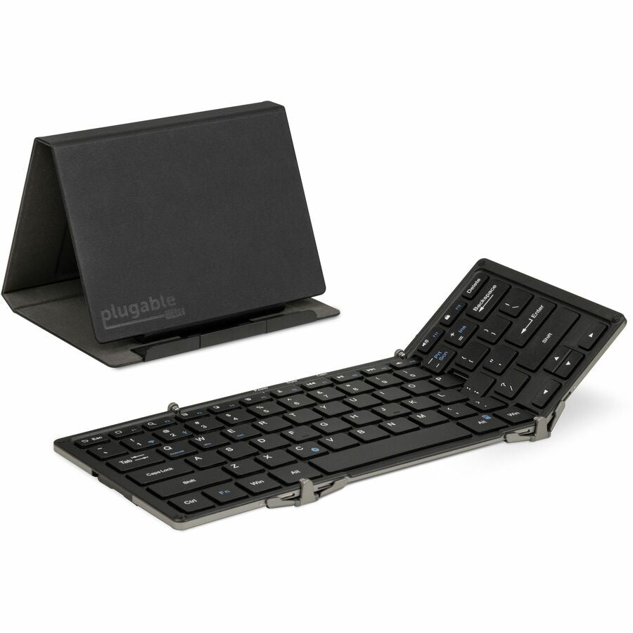 Plugable Portable Monitor Bundle with 15.6" USB-C Display, Keyboard & Tablet Stand for Travel