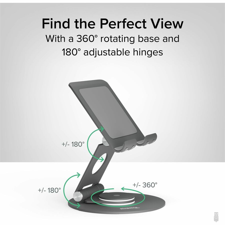 Plugable Portable Monitor Bundle with 15.6" USB-C Display, Keyboard & Tablet Stand for Travel