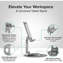 Plugable Portable Monitor Bundle with 15.6" USB-C Display, Keyboard & Tablet Stand for Travel