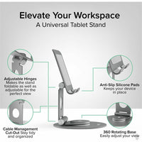 Plugable Portable Monitor Bundle with 15.6" USB-C Display, Keyboard & Tablet Stand for Travel