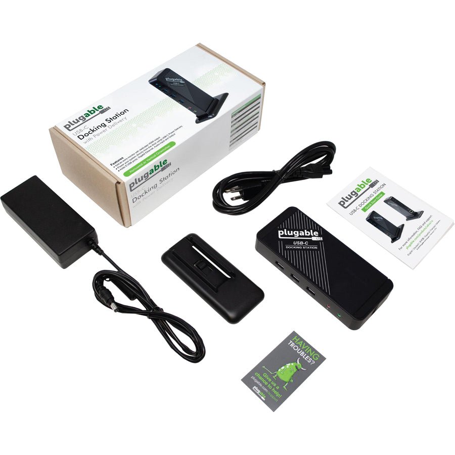 Plugable UD-CA1A USB-C Docking Station | 60W Power Delivery | 4K HDMI Output & Gigabit Ethernet