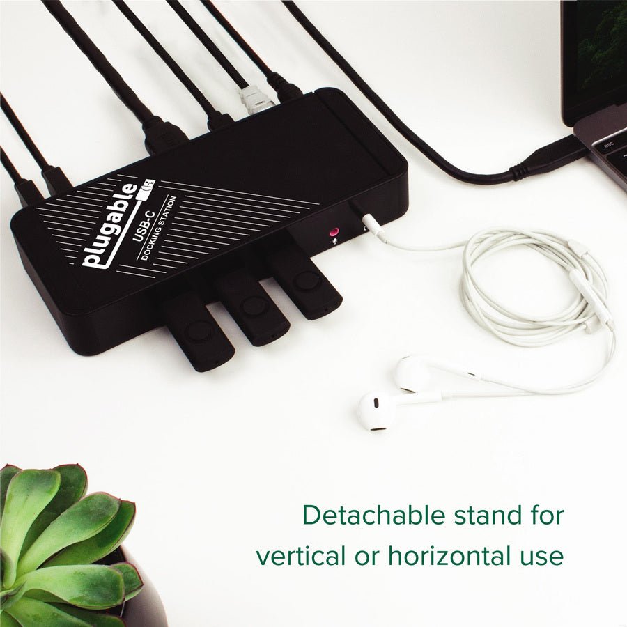 Plugable UD-CA1A USB-C Docking Station | 60W Power Delivery | 4K HDMI Output & Gigabit Ethernet