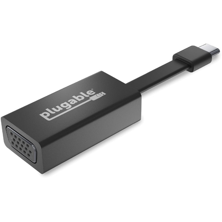 Plugable USB-C to VGA Adapter - 1920x1200 Resolution, Compact Portable Design for Monitors & Projectors