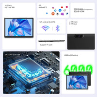 RK3326S 10.1" Android 14 Tablet - 4-Core, 4GB RAM, 32GB Storage, Ideal for Streaming & Video Calls
