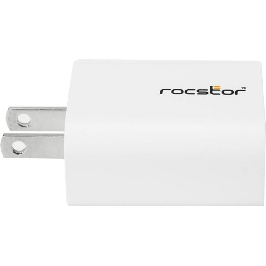 Rocstor 20W Smart USB-C Power Adapter | Fast Charging for iPhone 8-15, iPad Pro, Compact Design