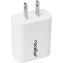 Rocstor 20W Smart USB-C Power Adapter | Fast Charging for iPhone 8-15, iPad Pro, Compact Design