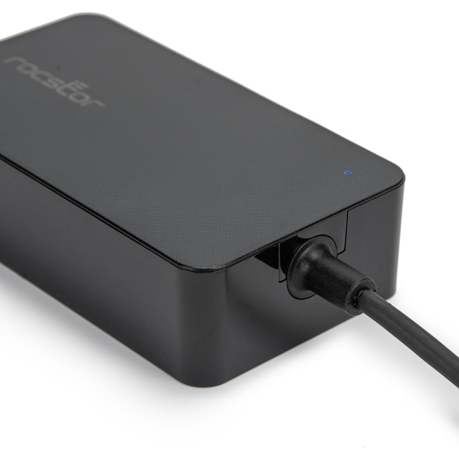 Rocstor 45W Slim USB-C Power Adapter with Smart Voltage & Attached 2M Cable - Universal Charger
