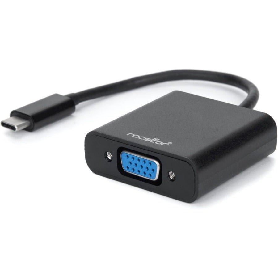 Rocstor 6-Inch USB-C to VGA Adapter - High-Definition Video Output for USB-C Devices