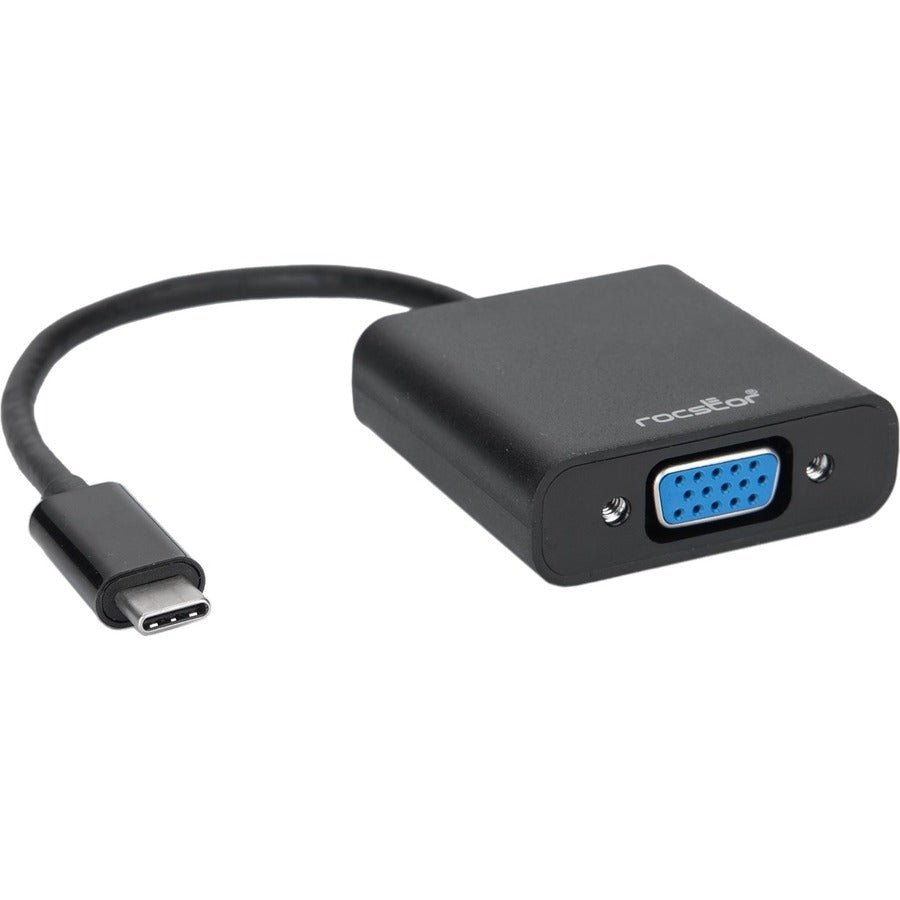 Rocstor 6-Inch USB-C to VGA Adapter - High-Definition Video Output for USB-C Devices