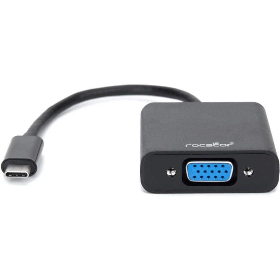 Rocstor 6-Inch USB-C to VGA Adapter - High-Definition Video Output for USB-C Devices