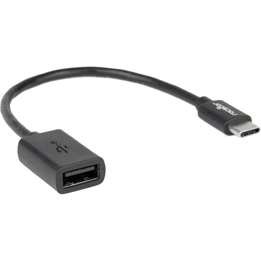 Rocstor Premium 6-Inch USB-C Male to USB-A 2.0 Female Adapter for Fast Data Transfer