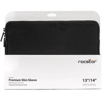Rocstor Premium Lycra Neoprene Laptop Sleeve for 13-14 Inch MacBook Pro - Black, Slim & Lightweight
