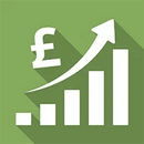 Transform 42 Sales Kit: Visual representation of sales growth with a rising graph and currency symbol, symbolizing success in prospecting and closing deals.