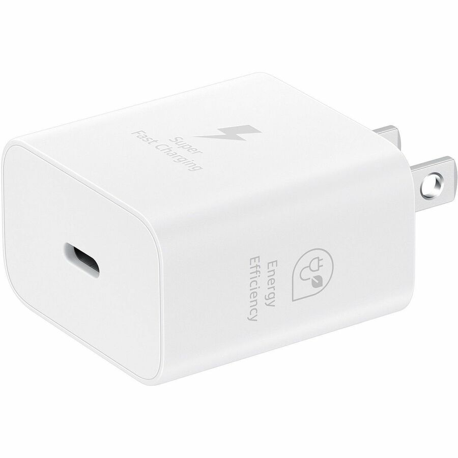 Samsung 25W USB-C Power Adapter - Compact Fast Charger with GaN Technology, Eco-Friendly Design